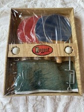 Estate Vintage REGENT Ping Pong Set con Pale da Ping-Pong e Rete