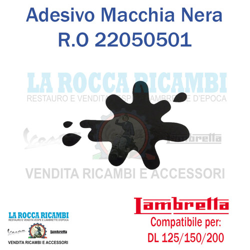 Adesivo macchia nera - adesivo,