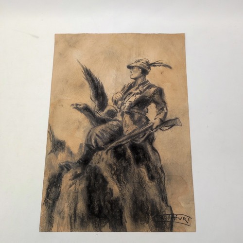 Bozzetto originale carboncino