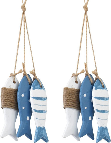 Pesci decorativi legno - pesci,