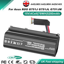 Batteria 5200 mAh A42N1403 A42LM93 per Asus ROG GFX71JT G751 G751J G751JT G751JY 