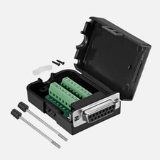 Connettore scheda breakout D-sub DB15 con custodia 2 file porta femmina con viti
