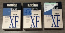 3x Konica EC-30 VHS C Super XF