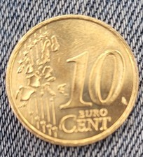 Moneta rara da 10 centesimi di euro del 2001 RF