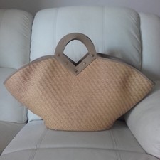 Borsa da mare AGOGOA PIN-UP STARS borsone spiaggia mare piscina paglia borchie