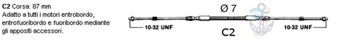 Cavo telecomando ultraflex - ultraflex, c2