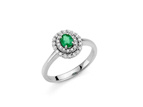 Anello miluna oro binaco kt - oro,