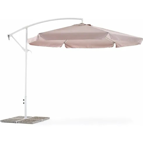 Ombrellone rotondo grigio - rotondo, 3