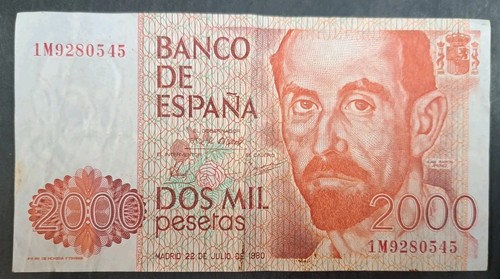 1980 spagna 2000 pesetas - spagna,
