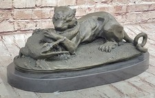 Art Deco bronze crocodile by /