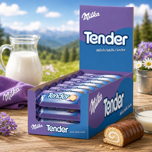 Milka tender cake milk 21x37g - milka,