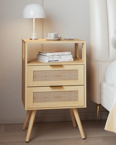 Comodino casale joonee rattan - comodino,