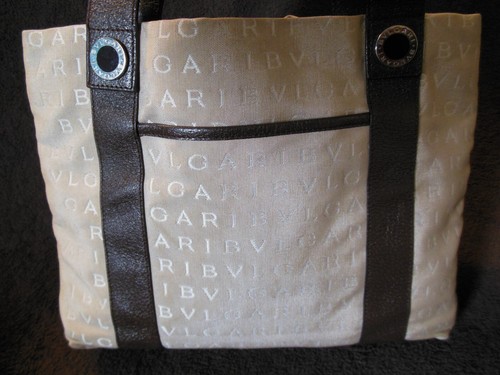 Bvlgari tote with interior - with,