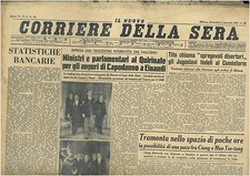 CORRIERE DELLA SERA  2 GENNAIO 1949  GIORNALI DELLA REPUBBLICA