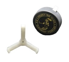 Hockey su ghiaccio pattinaggio hockey su ghiaccio disco espositore supporto a...