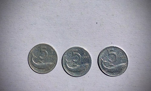 Lotto lire delfino - delfino, 1953