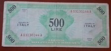 Rarissima 500 Lire Am monolingue B.e.p.