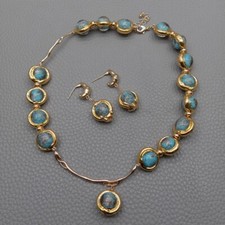 Set orecchini pendenti collana