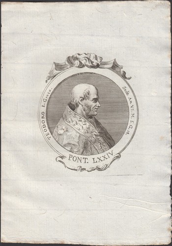 Stampa incisione papa - stampa,