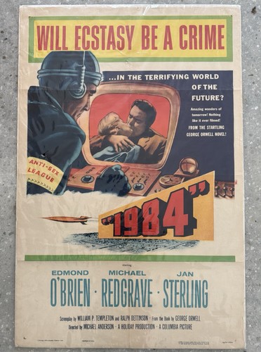 Vintage 1984 film poster - 1984, one