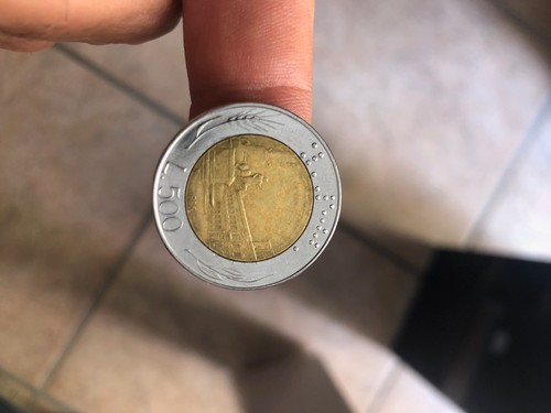 Moneta italia bimetallica - moneta, 500