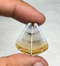 Natural Montana Agate Pair
