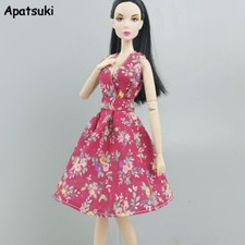 Vestito bambola moda rosso per