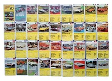 *HH* Mazzo Carte Gioco 20 Poits Supercars Card Auto Macchine Car Cars Cards