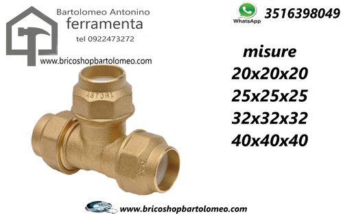 Raccorderia tricono ottone - t,