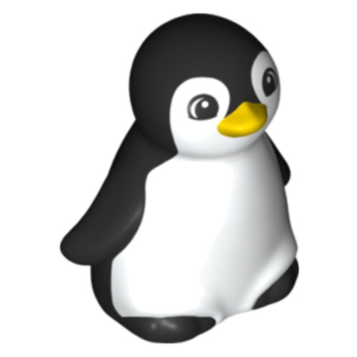 Lego nero duplo pinguino - nero,
