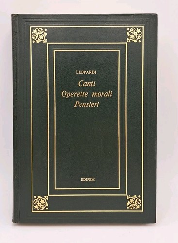 Canti operette morali - morali,