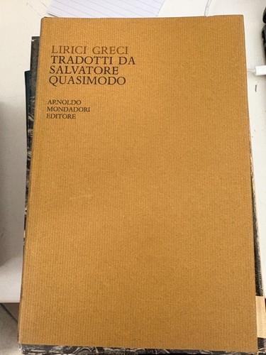 Lirici greci tradotti - lirici,