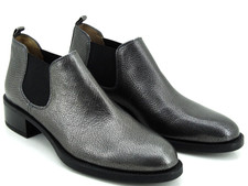 Stivaletti Chelsea UNISA Stivali Donna Scarpe in Pelle Gr 38 Argento