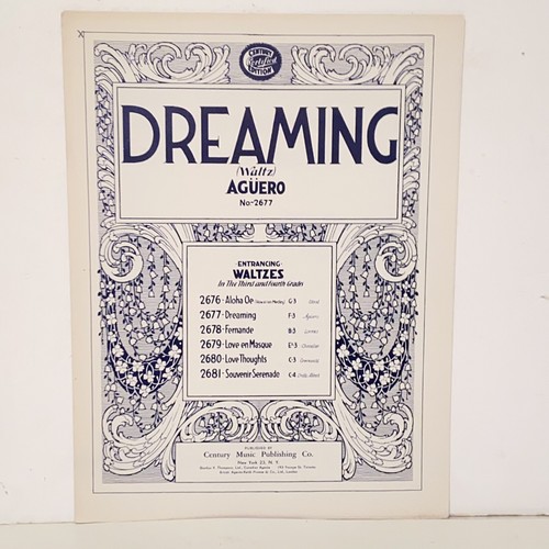 Spartiti musicali vintage 1930