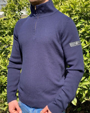 Raro maglione pullover leggero maglia slim fit Stone Island denim 2007 taglia XL 52 54