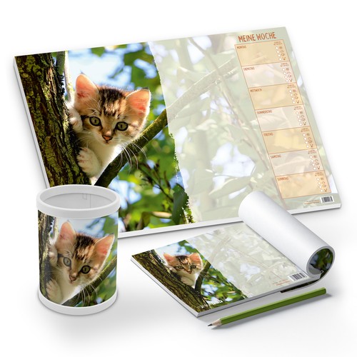 Itenga schreibtisch set katze - schreibtisch,