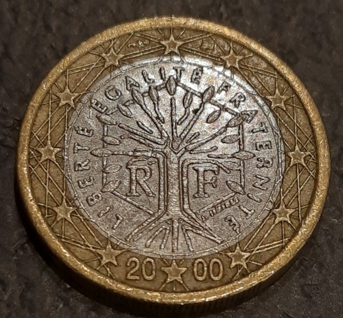 Moneta euro francia anno - 1,