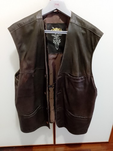 Gilet pelle sportivo da - in,