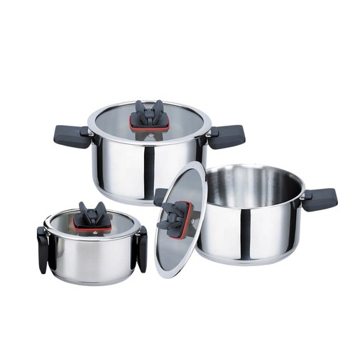 Set pentole in acciaio - set, 3