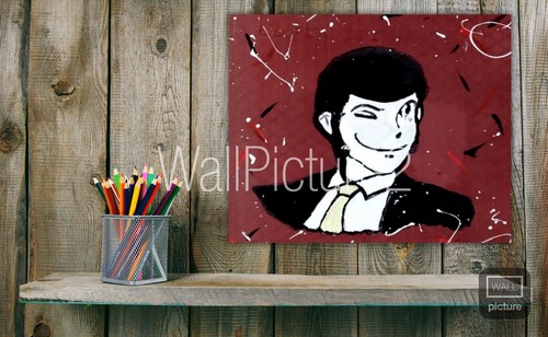 Quadro lupin bordeaux - quadro,