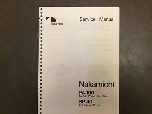 Nakamichi 100 40 - nakamichi, sp-40