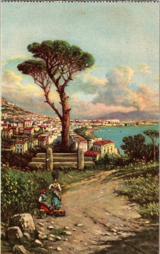 Cartolina epoca napoli - d'epoca,