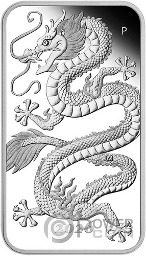 Dragon moneta argento 1 - dragon,