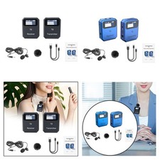 Set di microfoni a collare wireless per telecamera per interviste trasmesse