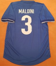 Maglia Calcio Italia Nazionale Maldini Mondiale Francia 98 Football Soccer Shirt