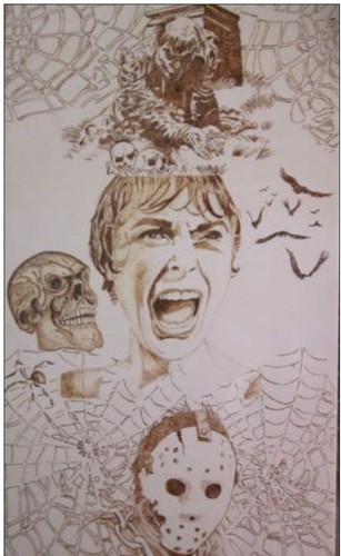 Pirografia composizione horror - composizione,