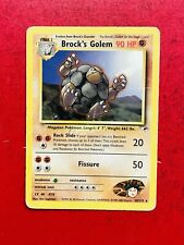 Lotto Carte Pokémon Brock’s Golem 20/132 Gym Heroes Raro Eng 