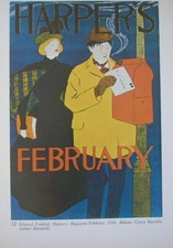 EDWARD PENFIELD HARPER'S MAGAZINE MANIFESTO RIPRODUZIONE 1966  