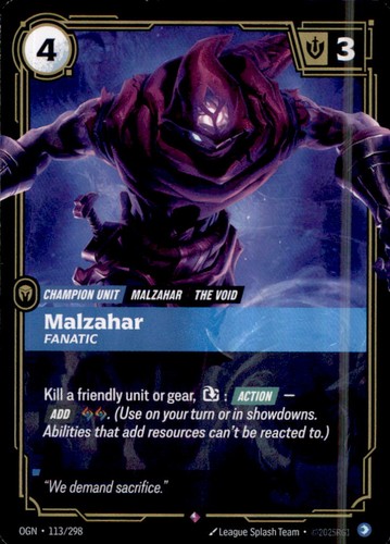 Riftbound ogn113 malzahar - riftbound,