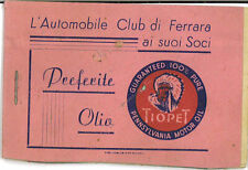 Blocchetto 22 BUONI pubbl. Olio e Benzina. L'Automobile Club Ferrara, cm.9x6